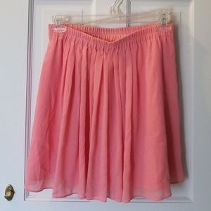 Pleated Chiffon Skirt